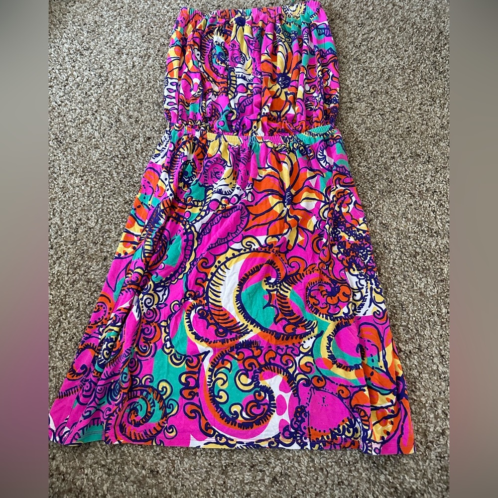 Lily Pulitzer strapless dress size XS
